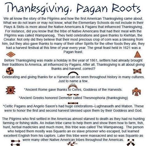 Thanksgivingo pagan roots